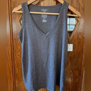 Nine West V Neck Tank Top Soft Spun XSMALL NWT